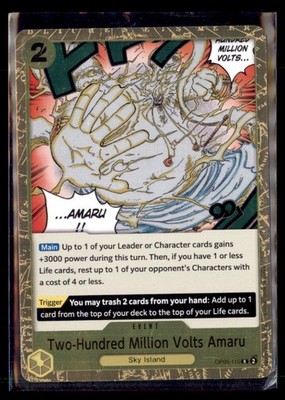 One Piece OP05 Two-Hundred Million Volts Amaru 115 2 Lot