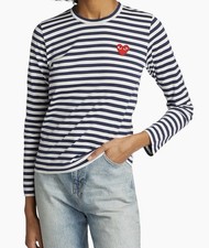 Comme des Garçons PLAY  Long-Sleeve Striped ...
