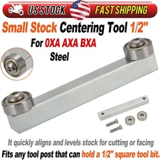 4" Small Stock Centering Tool, 2 Lathe Bump Rollers,Truing Tool 0XA/AXA/BXA 1/2"