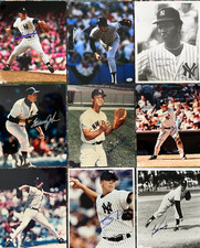 Former and Deceased New York Yankees Greats Autographed 8x10 Photo Lot W/COAs
