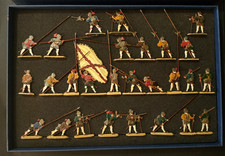 Plats d'étain Zinnfiguren Zimmermann Guerre 30 ans Infanterie espagnole Tiercos