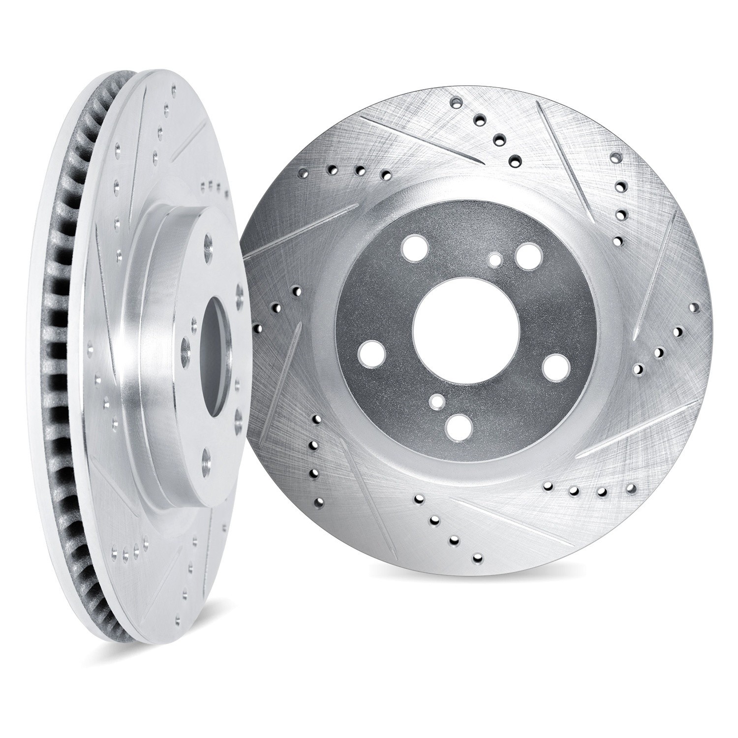 For Acura NSX 91-96 DFC Premium Drilled & Slotted Front Brake Rotor Set