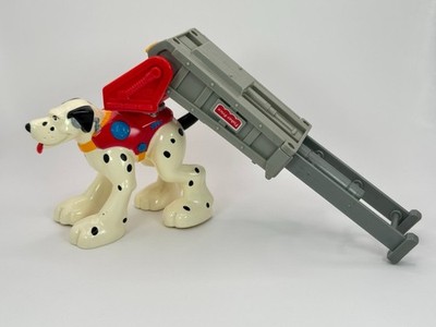 Vintage Fisher Price Rescue Heroes Smokey Firedog Dalmatian Figure 1998