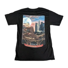 In N Out Burger Shirt Mens Small Black 65th Anniversary Graphic Hanes Beefy T