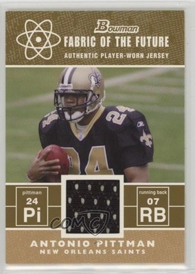 2007 Bowman Fabric of the Future Gold 82/100 Antonio Pittman #API 0x4k