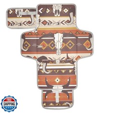 WELLDAY Western Aztec Portable Diaper Changing Pad - Waterproof Foldable Baby