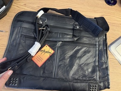 MAXAM - Genuine Lambskin Leather Briefcase 16''