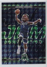 2024-25 Panini Mosaic Jam Masters Green Mosaic Prizm Anthony Edwards #10 1ce5