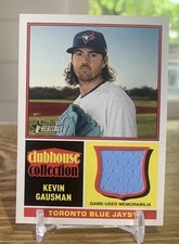 KEVIN GAUSMAN 2025 Heritage Baseball Clubhouse Collection Relic SP BLUE JAYS