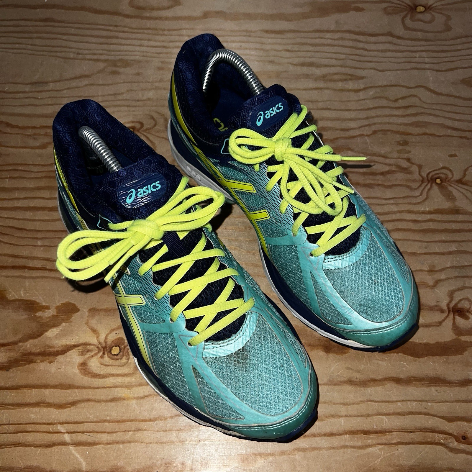 WOMEN’S ASICS GEL CUMULUS 17 AQUA MINT FLASH YELLOW SHOES SNEAKERS SIZE 9.5 thumbnail 8