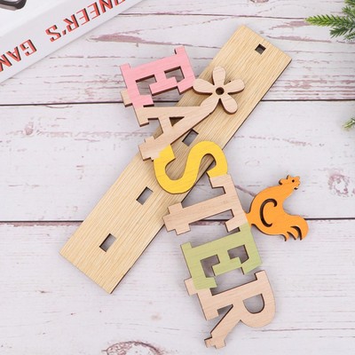 1PC Easter English Letters Holz English Letters Crafts Easter Letters