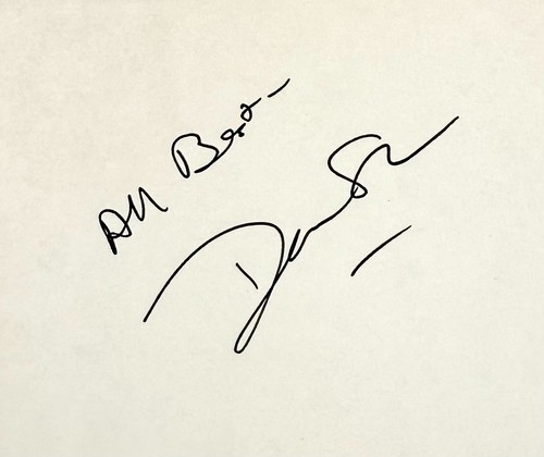 DAN SHOR Autograph Signed 4" x 6" INDEX CARD STRANGE INVADERS Doppelganger TRON - Picture 2 of 6