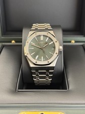 Audemars Piguet Royal Oak 15510T Green Dial 41mm Watch 50th Anniversary Full Set