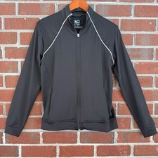 Nike Full Zip Swoosh Track Jacket Black Size Large