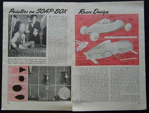 Soap Box Derby Racer Design & Building How-To Pointers 1947 original