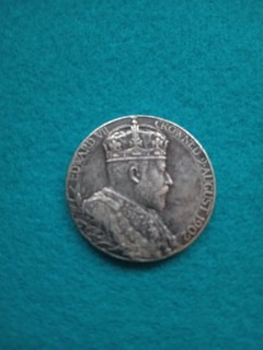 1902 Edward VII and Alexandra Coronation Medal 925 Sterling Silver