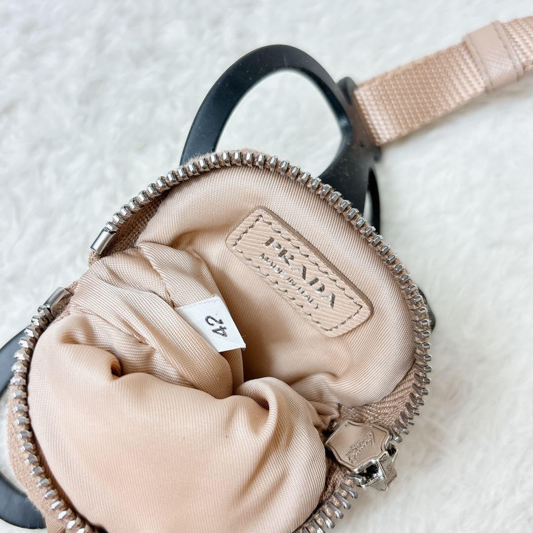 PRADA Nylon Smartphone Case Beige Pouch Triangle Logo thumbnail 8