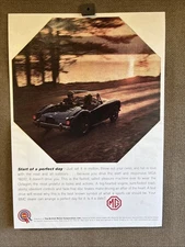Vintage MG Poster United Kingdom British Motor Corp. BMC~12:x16"~