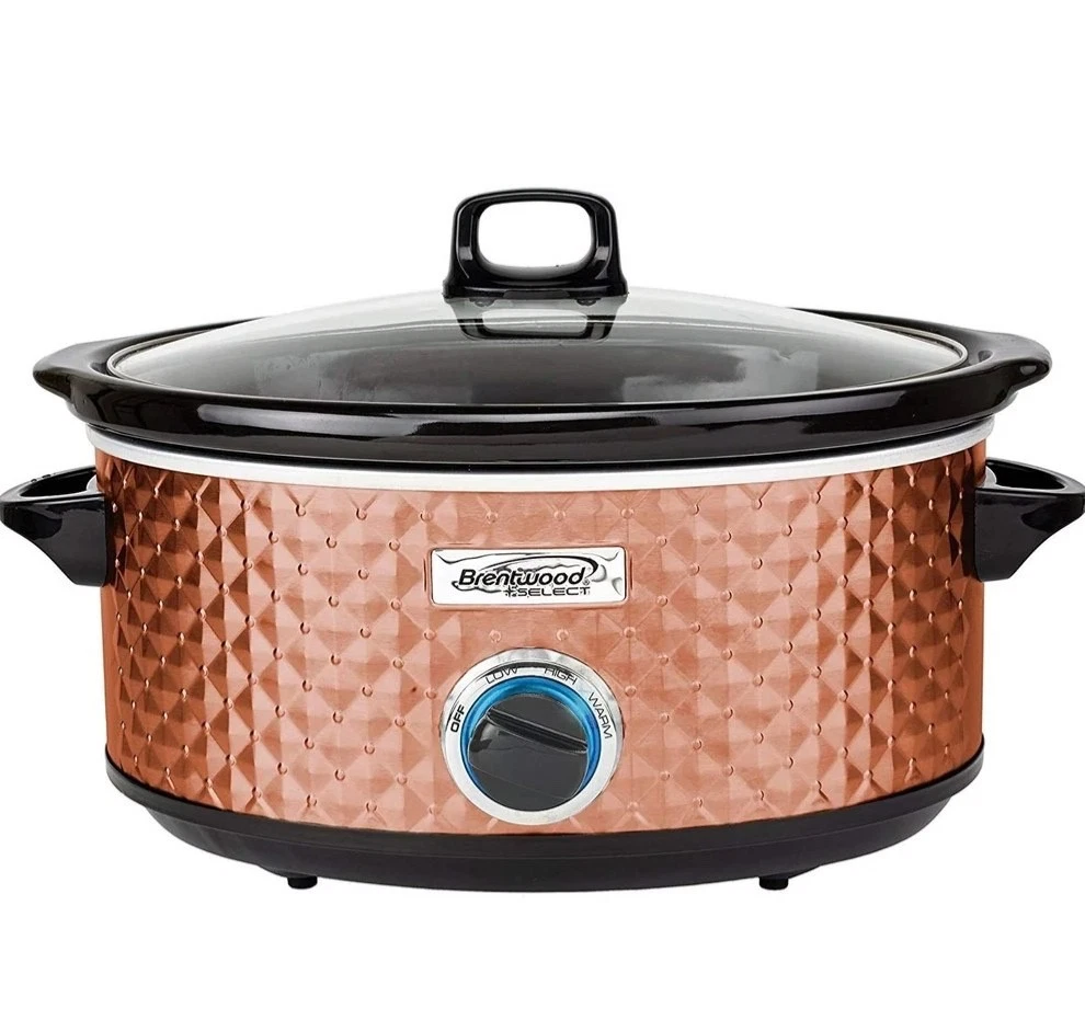 Brentwood Select 7 Quart Slow Cooker in Copper NEW