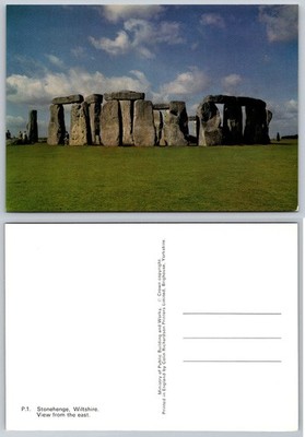 Stonehenge Wiltshire England Postcard 1960s Ministry of Public Building
