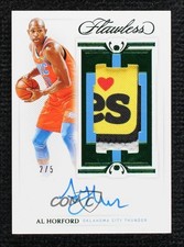 2020-21 Panini Flawless Vertical Emerald 2/5 Al Horford #VPA-ALH Patch Auto 0n64