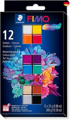 STAEDTLER 8043 C12-1 FIMO professional ofenhärtende Modelliermasse. Kartonetui