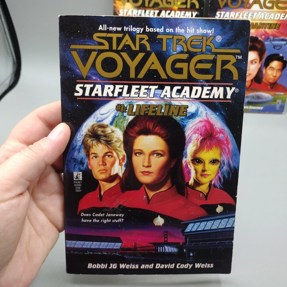 Star Trek Voyager Starfleet Academy Books 1-3 Lifeline Chance Factor Quarantine - Image 2 of 4