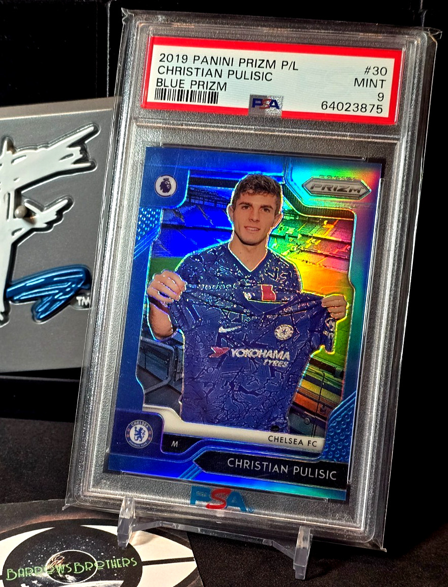 Christian Pulisic 2019 Panini Prizm Premier #30 Blue /199 PSA 9 USA Chelsea 🔥