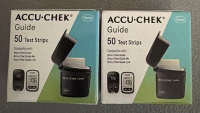 100 Accu-Chek Guide Strips Exp. 02/2027-12/2027 Cosmetic Imperfections