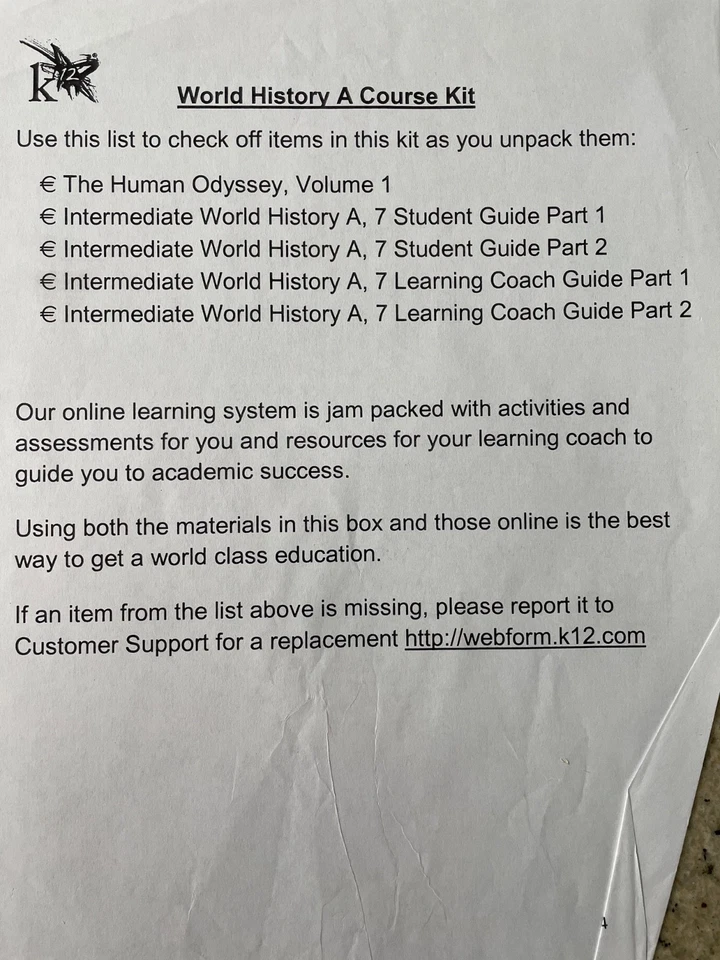 The Human Odyssey: Prehistory - The Middle Ages Vol 1 PLUS K12 Homeschool New - Image 2 of 4