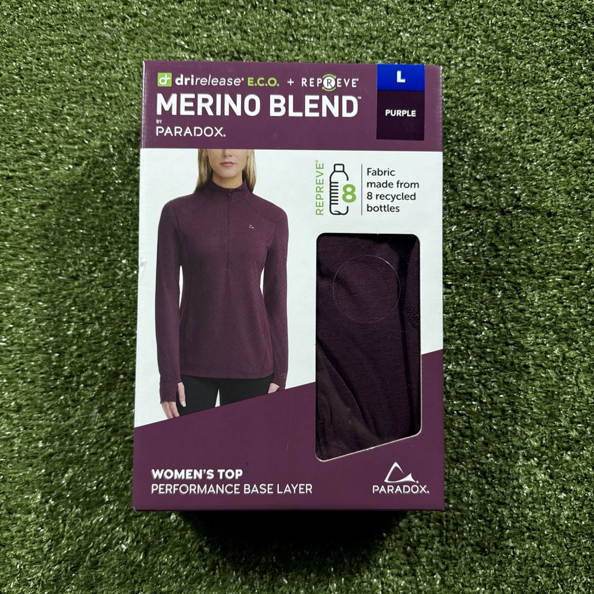 Haut Paradox femme laine mérinos mélangée performance couche de base