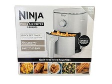 Ninja Mini 2 Qt Air Fryer w/ Quick Set Timer, Compact and Nonstick, AF080 White
