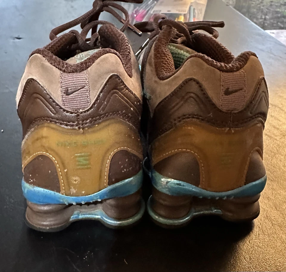 Nike Shox para mujer talla 8,5 marrón verde azulado Foto 4 de 4