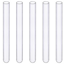 Glass Test Tubes, Pack of 20 Sturdy round Bottom Clear Test Lab Tubes