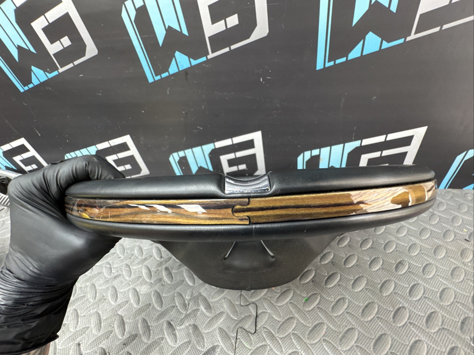 OEM 2014-2023 MASERATI QUATTROPORTE GHIBLI STEERING WHEEL LEATHER W/ WOOD TRIM