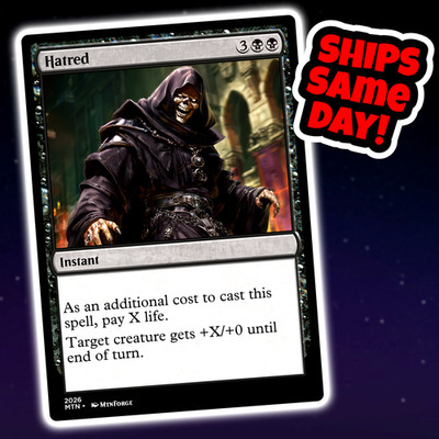 Hatred - Custom Art Magic: The Gathering Playtest Card - Commander EDH
