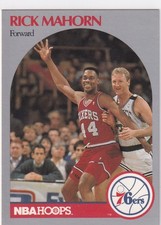 1990 HOOPS #230 RICK MAHORN- PHILADELPHIA 76ERS