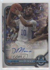 2021 Bowman U Chrome Prospect Silver Wave Refractor /199 Davion Mintz Auto 0v1