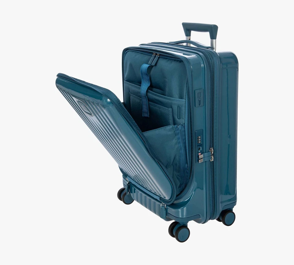 NEW Bric's Positano 21" Spinner w/Pocket Carry-on in Sea Green - Image 4 of 4