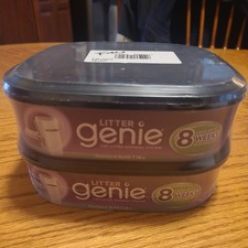Litter Genie Cat Litter Disposal System Standard Refill 2 Pack New Sealed 8 Week