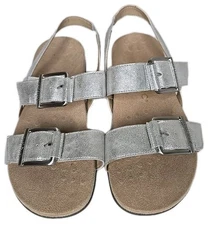 Vionic Reese NWOB Women's Slingback Sandal Silver Size 7.5 Medium NEW