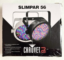 CHAUVET DJ SlimPAR 56 Black LED PAR Can Wash Light w/DMX  Sound Activated Modes