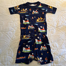Hanna Andersson Nautical Navy 2 pc. Short set 100cm