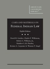 CASES AND MATERIALS ON FEDERAL INDIAN LAW BY Matthew Fletcher HARDCOVER