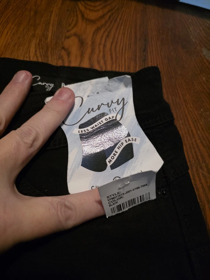 NWT Curve Appeal Jeans Wide Leg High Rise Y2K 90s Minimalist Comfort Blue 10/30 - Image 4 of 4