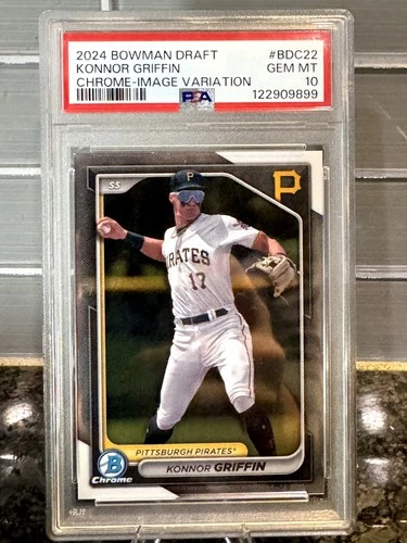 Konnor Griffin 2024 1st Bowman Draft Chrome IMAGE VARIATION SSP PSA 10