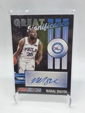 Marial Shayok Panini NBA Hoops Great Significance Autograph 76ers #GS-MSH