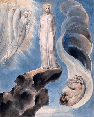 William Blake - Third Temptation 1803 Version 2 Classic Concept Luxury Decor Sty