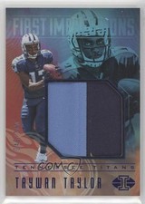 2017 Panini Illusions First Impressions Memorabilia Blue /100 Taywan Taylor 8w9