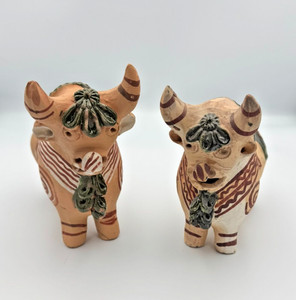 陶器製 ＜TORITO DE PUCARA＞ アンティーク品置物 Torito De Pucara